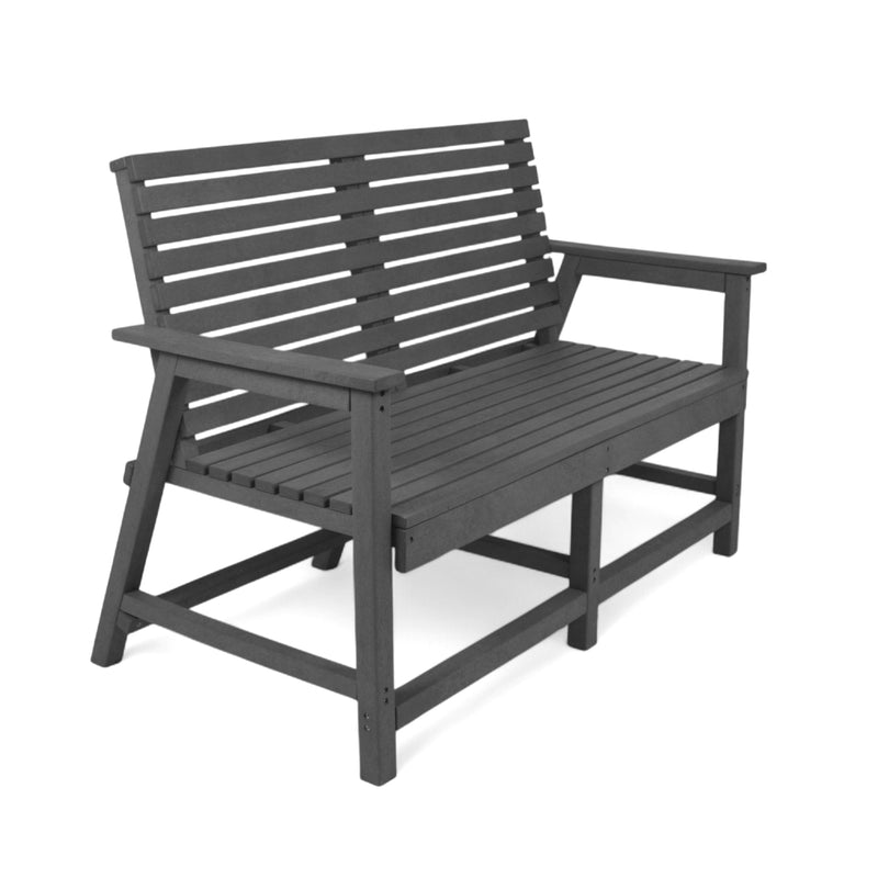 Eco Vintage 2 seater bench with armrest