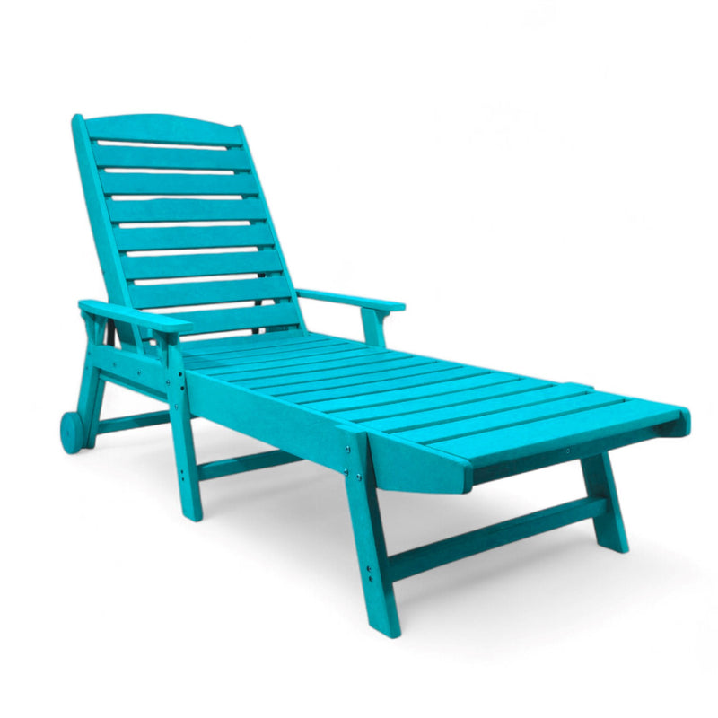 Eco Modern Pool Bench with Armrest with Wheels
