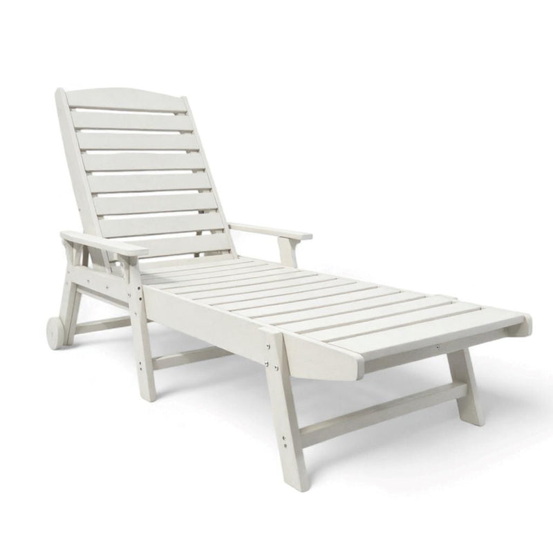 Eco Modern Pool Bench with Armrest with Wheels