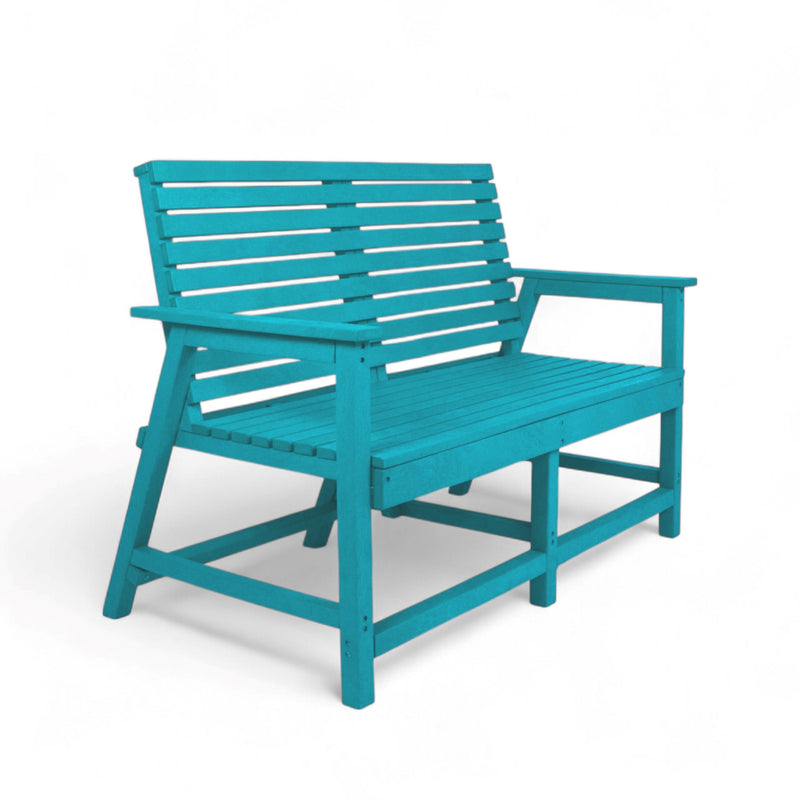 Eco Vintage 2 seater bench with armrest