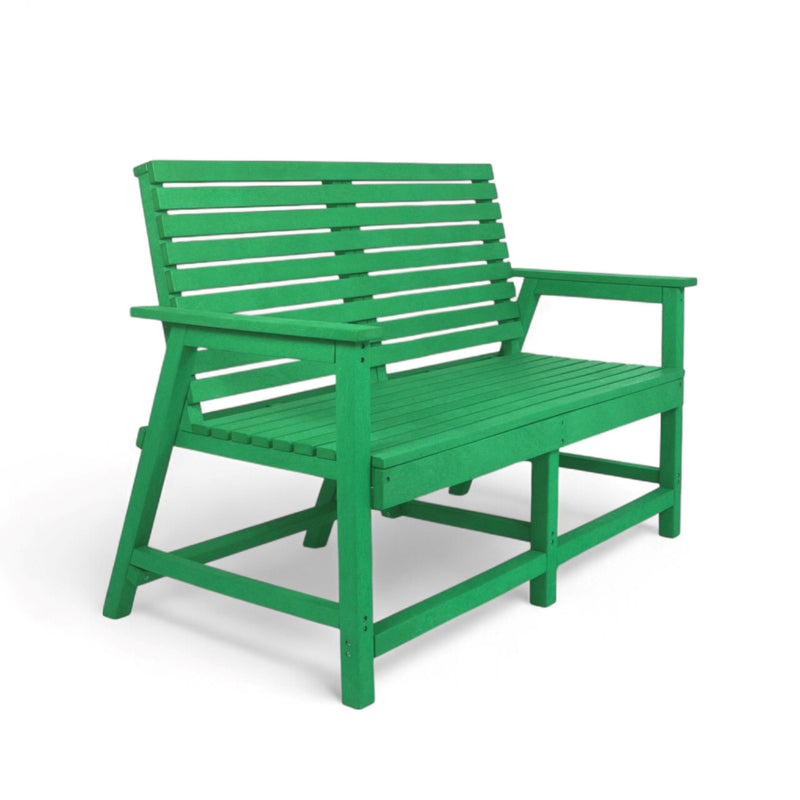Eco Vintage 2 seater bench with armrest