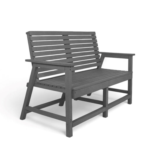 Eco Vintage 2 seater bench with armrest