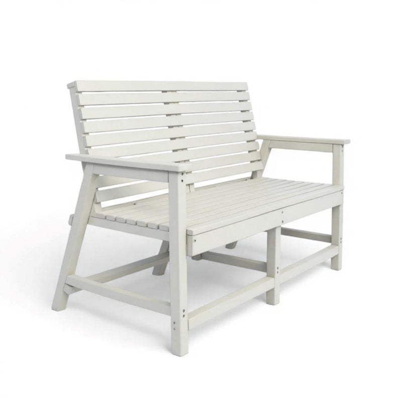 Eco Vintage 2 seater bench with armrest