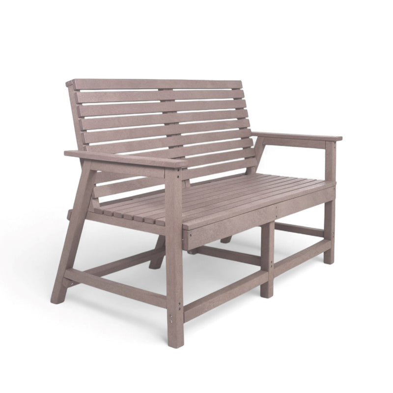 Eco Vintage 2 seater bench with armrest