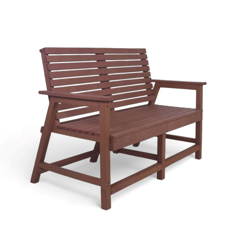 Eco Vintage 2 seater bench with armrest
