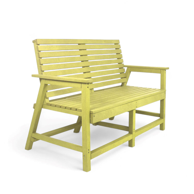 Eco Vintage 2 seater bench with armrest