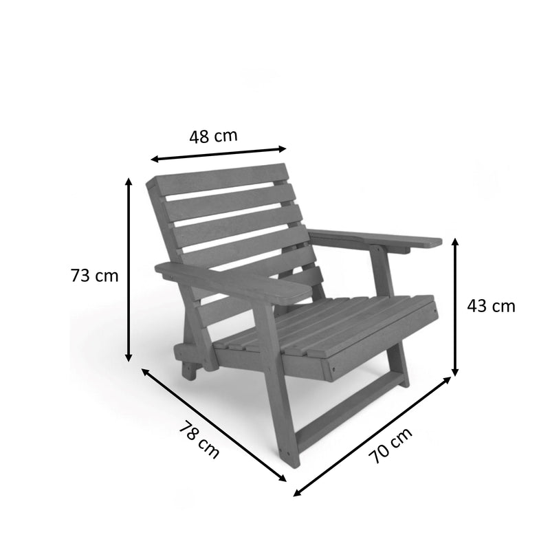 Eco Modern Folding Adirondack Chair