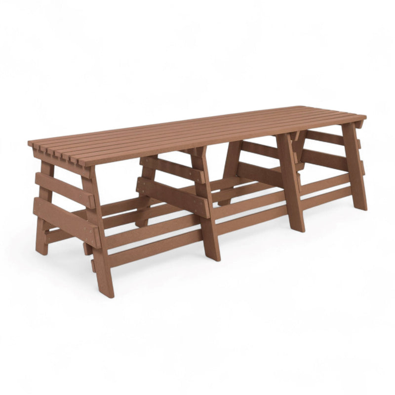 Eco 3 seater bench without backrest