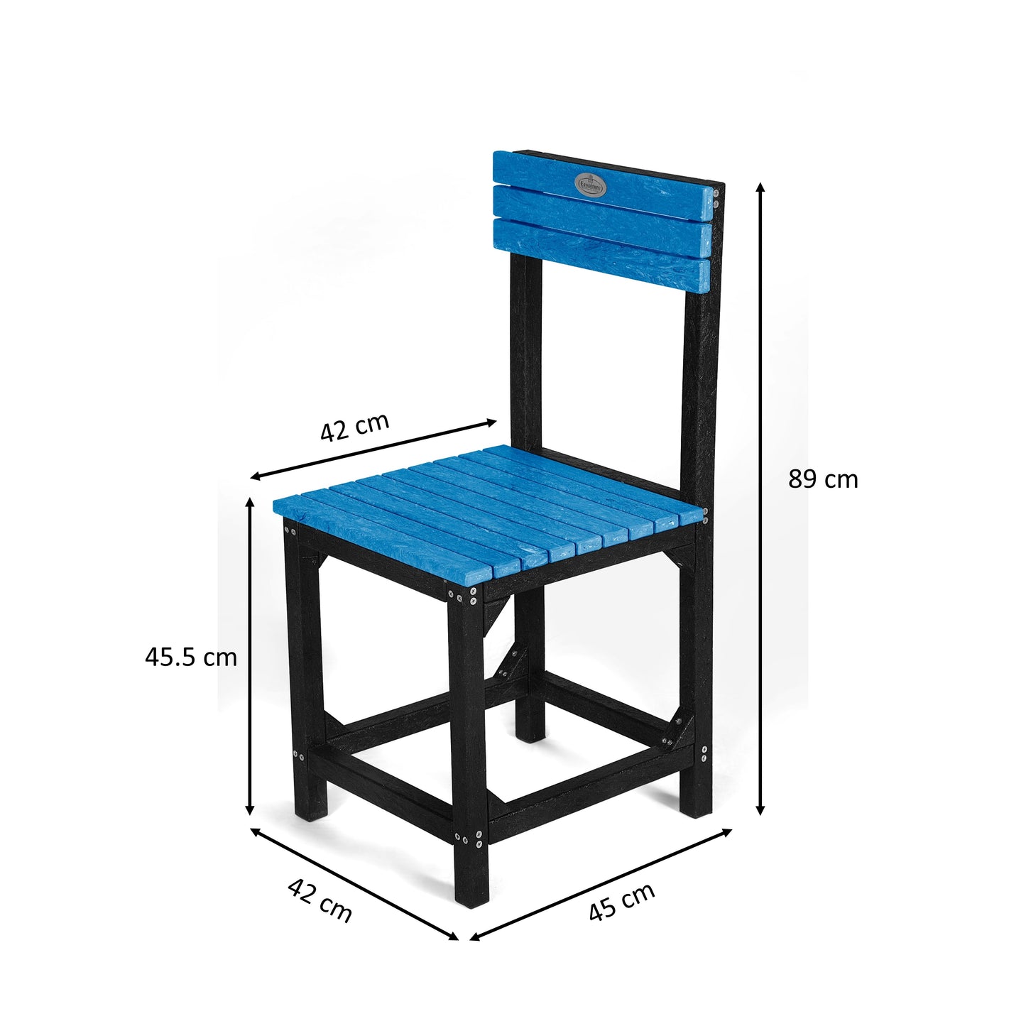 Eco dining chair without armrest