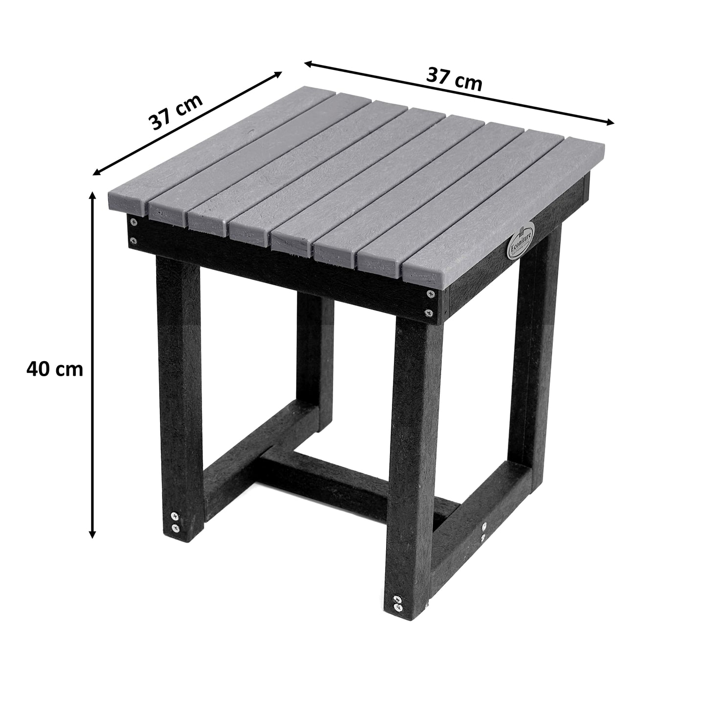 Eco Cross Coffee Table Set with 4 stools