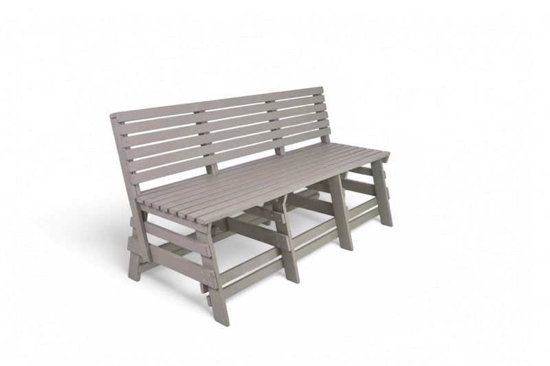 Eco classic 3 seater bench with backrest