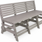 Eco classic 3 seater bench with backrest