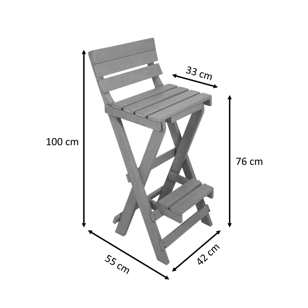 Eco Modern Folding Bar Chair