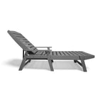 Eco Modern pool Bench with armrest