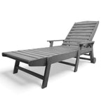 Eco modern pool bench with armrest with wheels