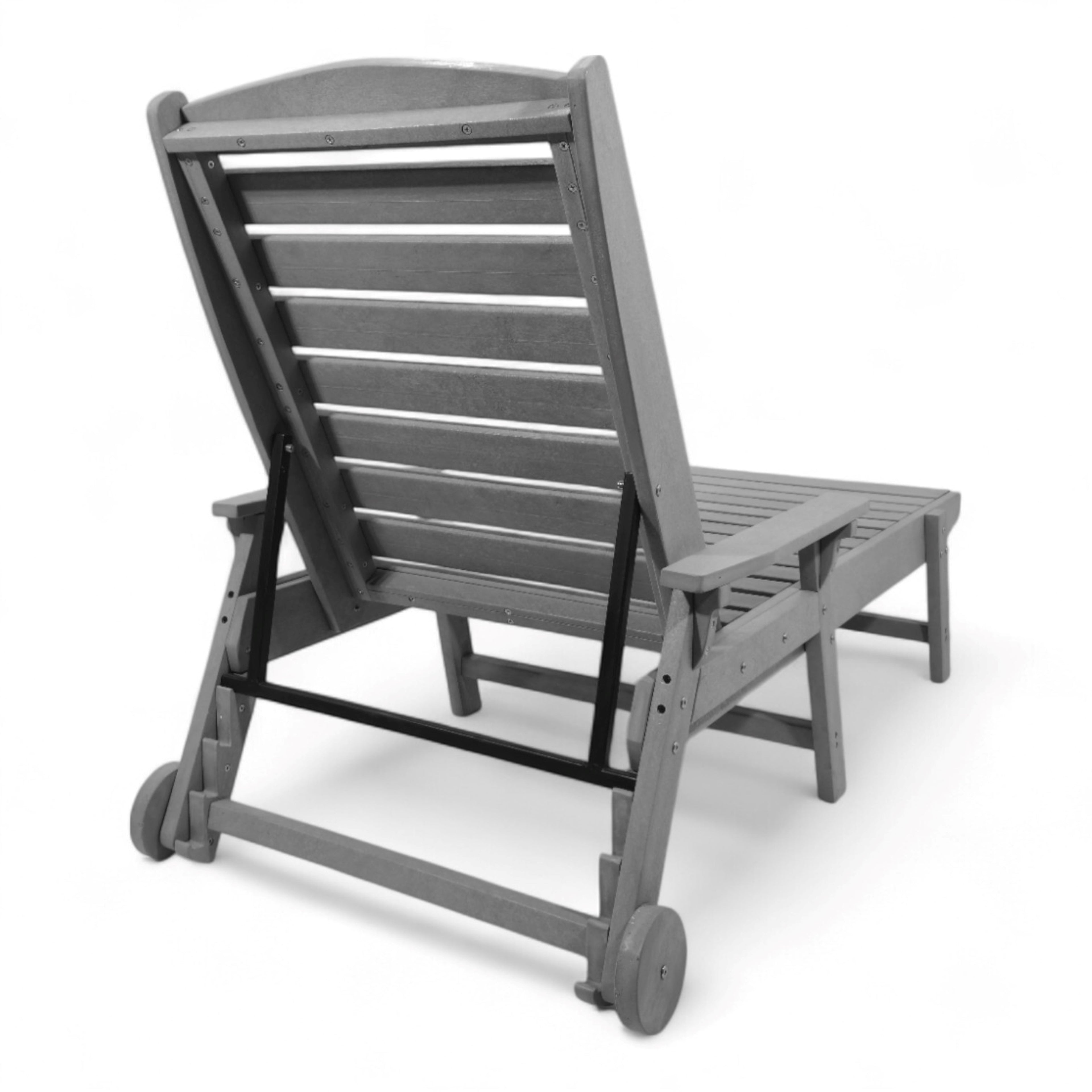 Eco Modern Pool Bench with Armrest with Wheels