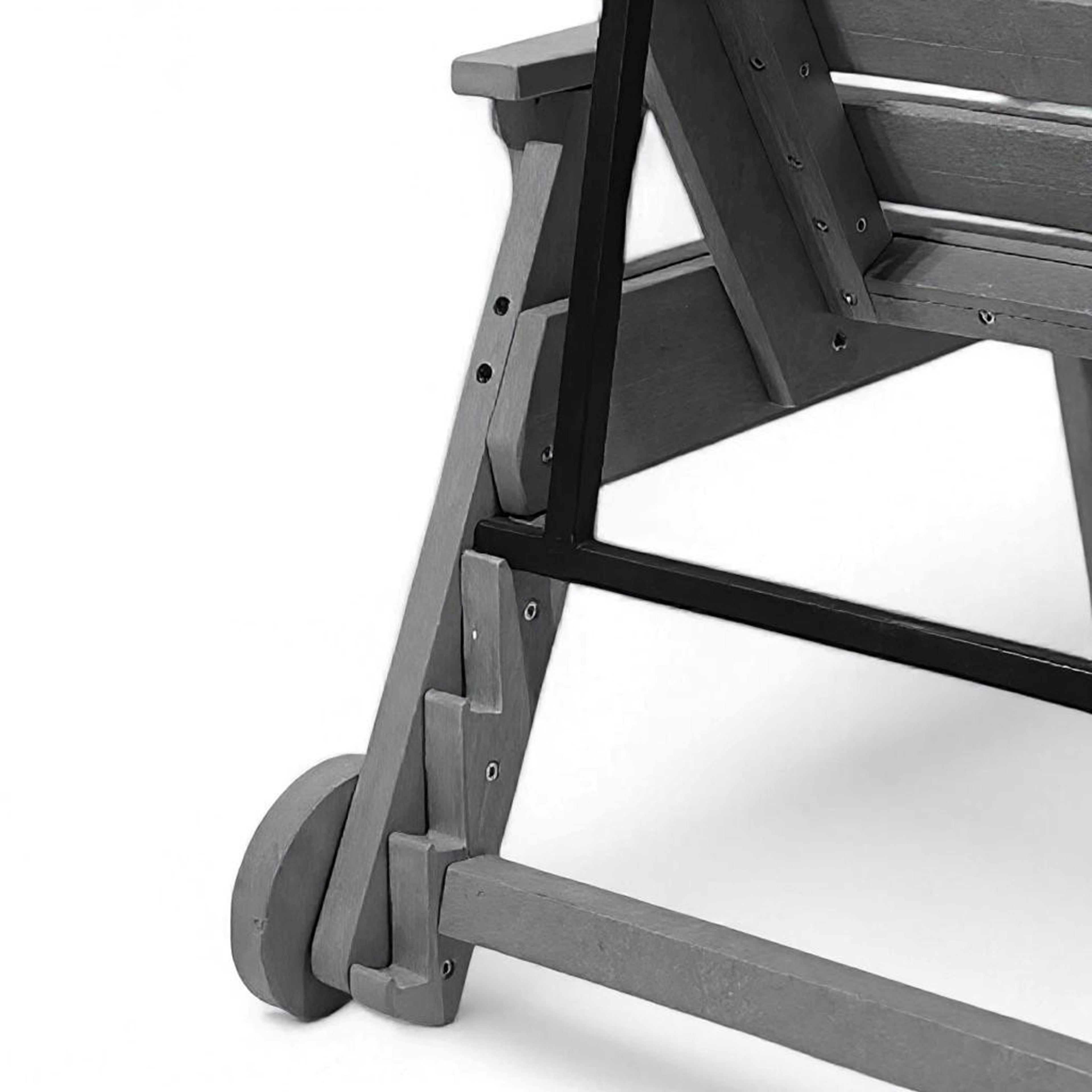 Eco Modern Pool Bench with Armrest with Wheels