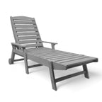 Eco modern pool bench with armrest with wheels