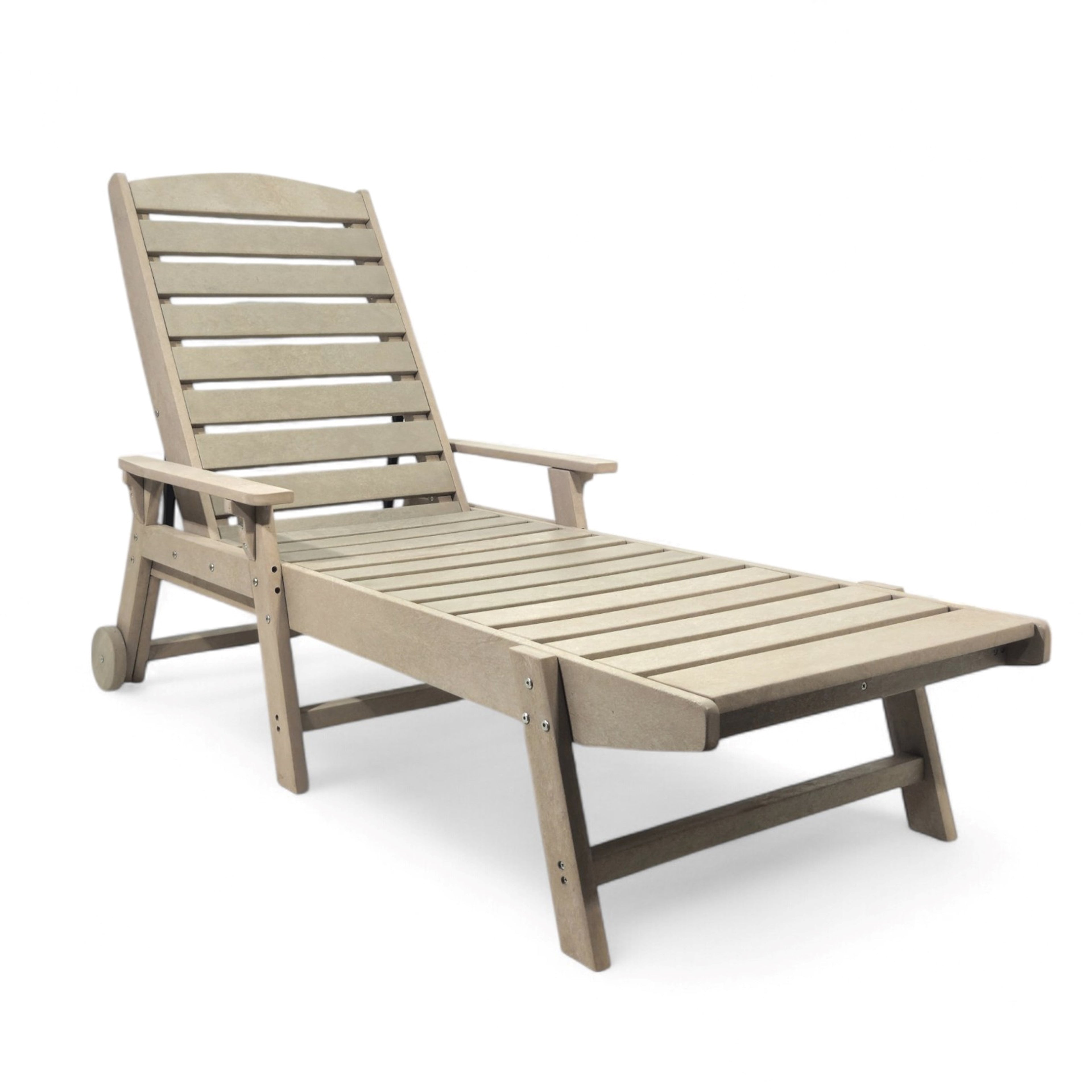 Eco Modern Pool Bench with Armrest with Wheels