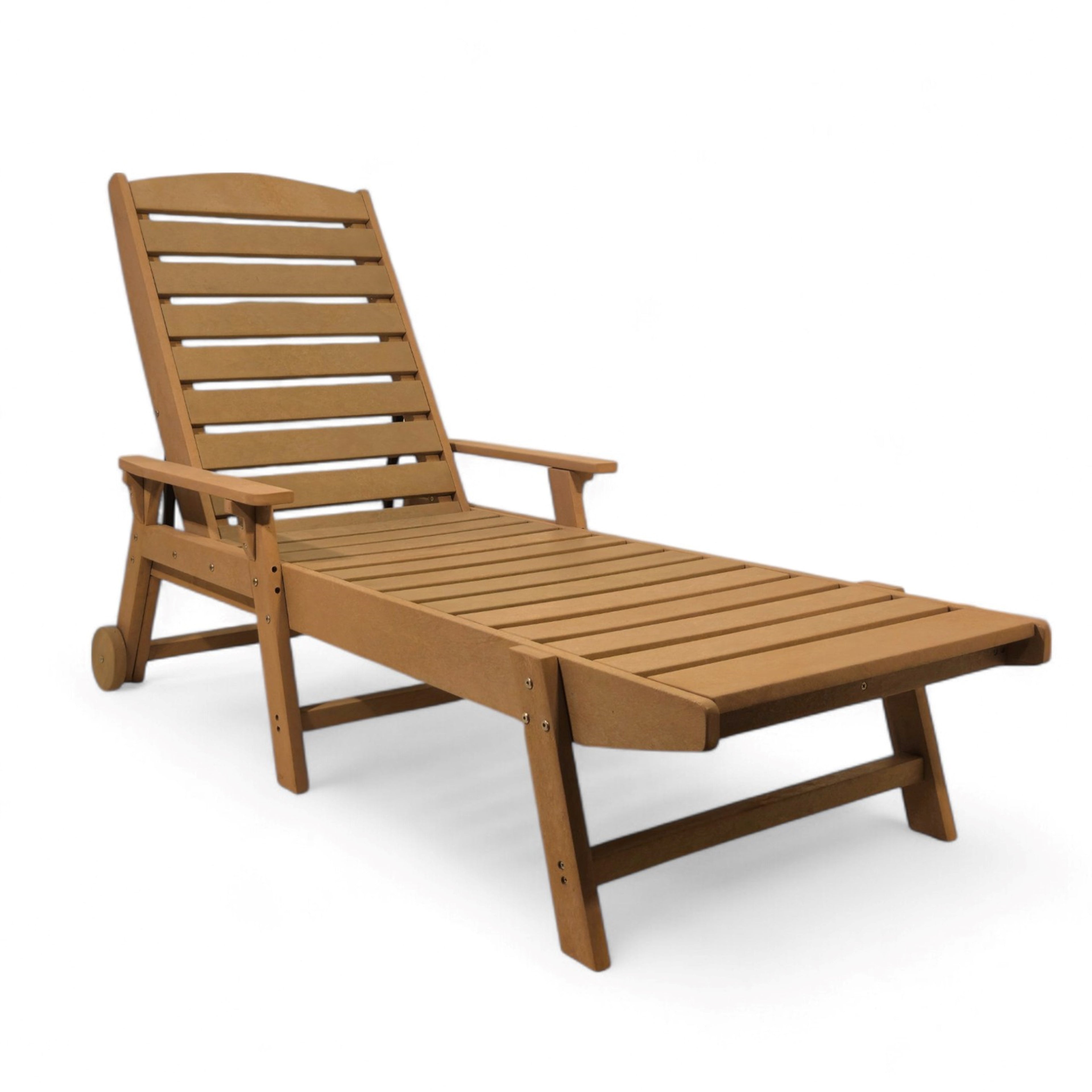 Eco Modern Pool Bench with Armrest with Wheels