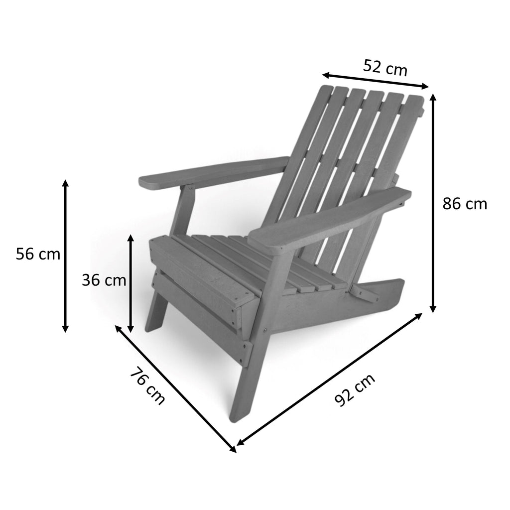 Eco Classic Folding Adirondack Chair