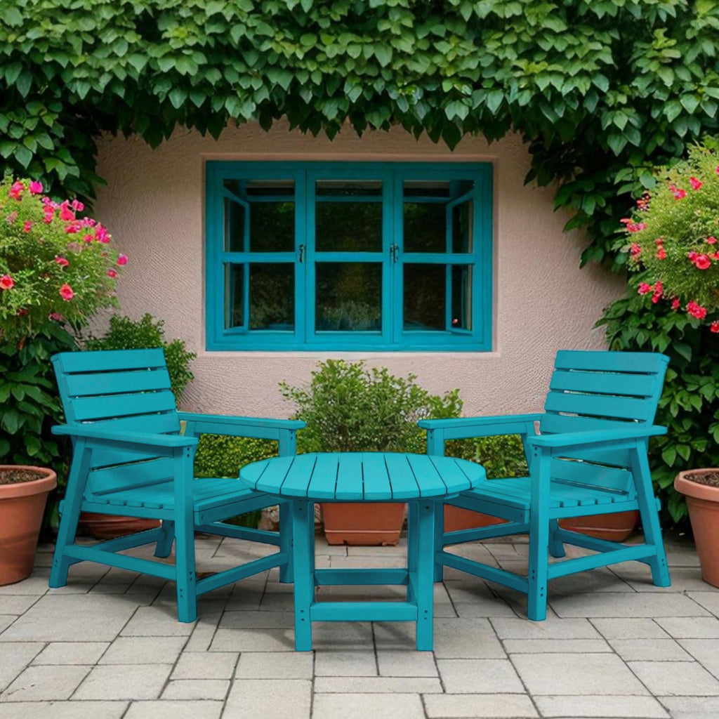 Eco Modern Armrest Chair Coffee Table Set