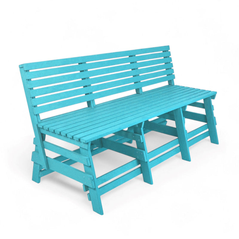 Eco classic 3 seater bench with backrest