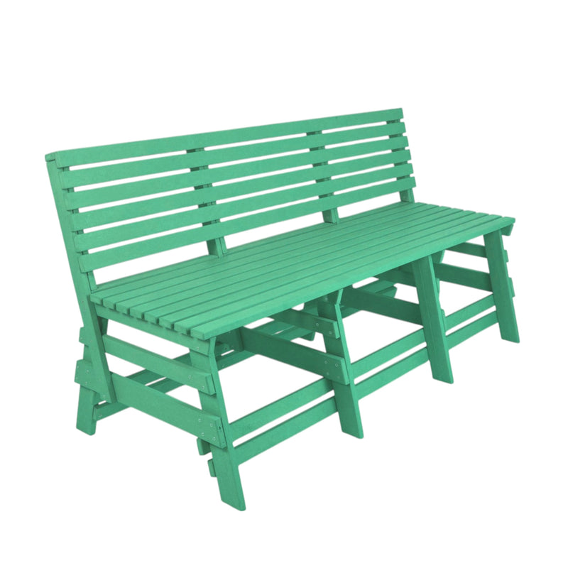 Eco classic 3 seater bench with backrest