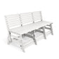 Eco classic 3 seater bench with backrest