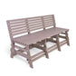 Eco classic 3 seater bench with backrest