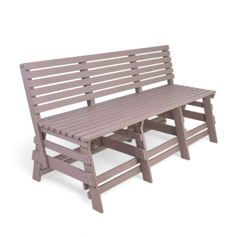 Eco classic 3 seater bench with backrest