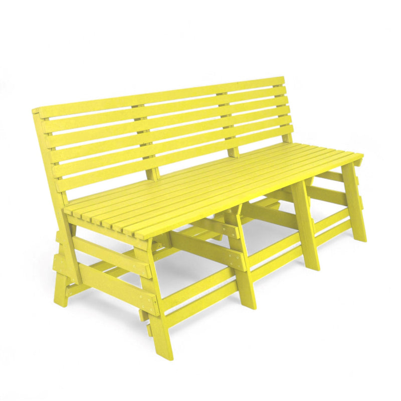 Eco classic 3 seater bench with backrest