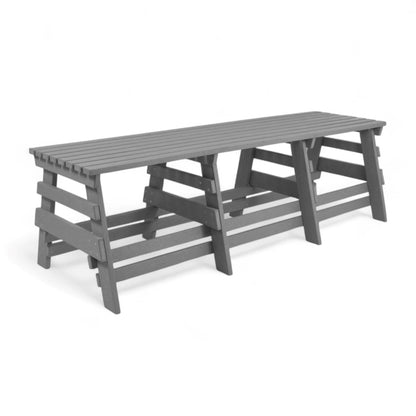 Eco 3 seater bench without backrest