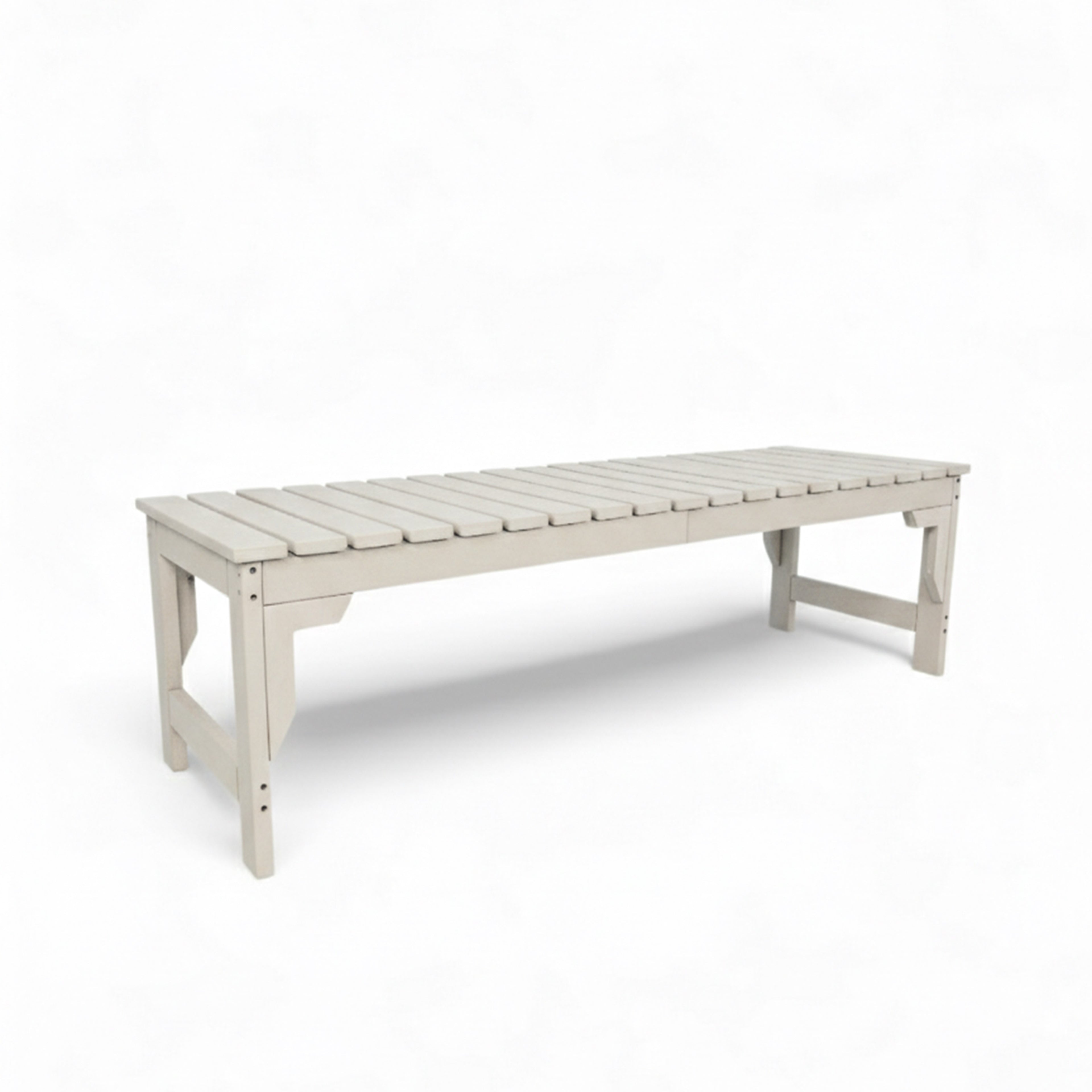 Eco apex 3 seater bench without backrest