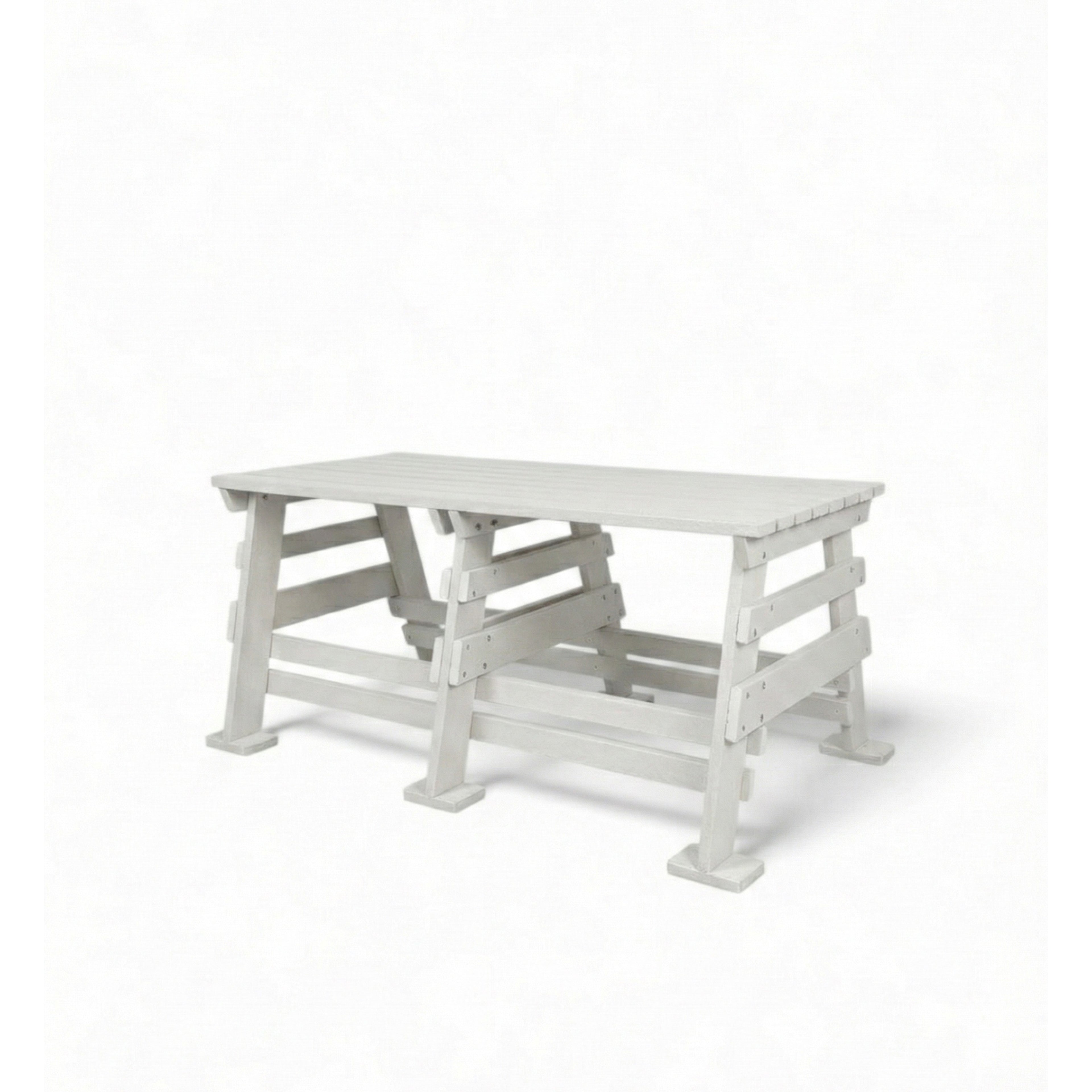 Eco classic 2 seater bench without backrest