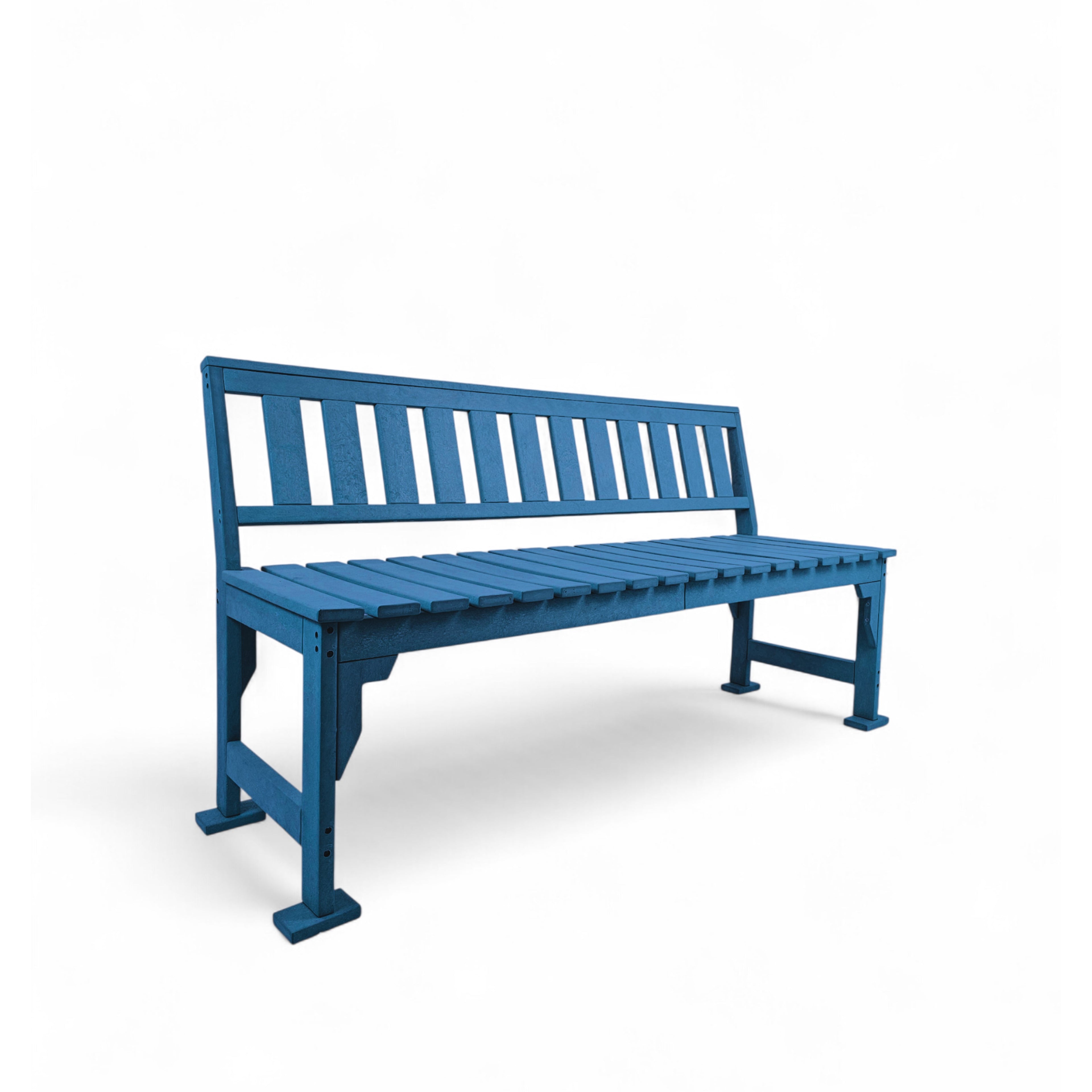 Eco apex 3 seater bench with backrest