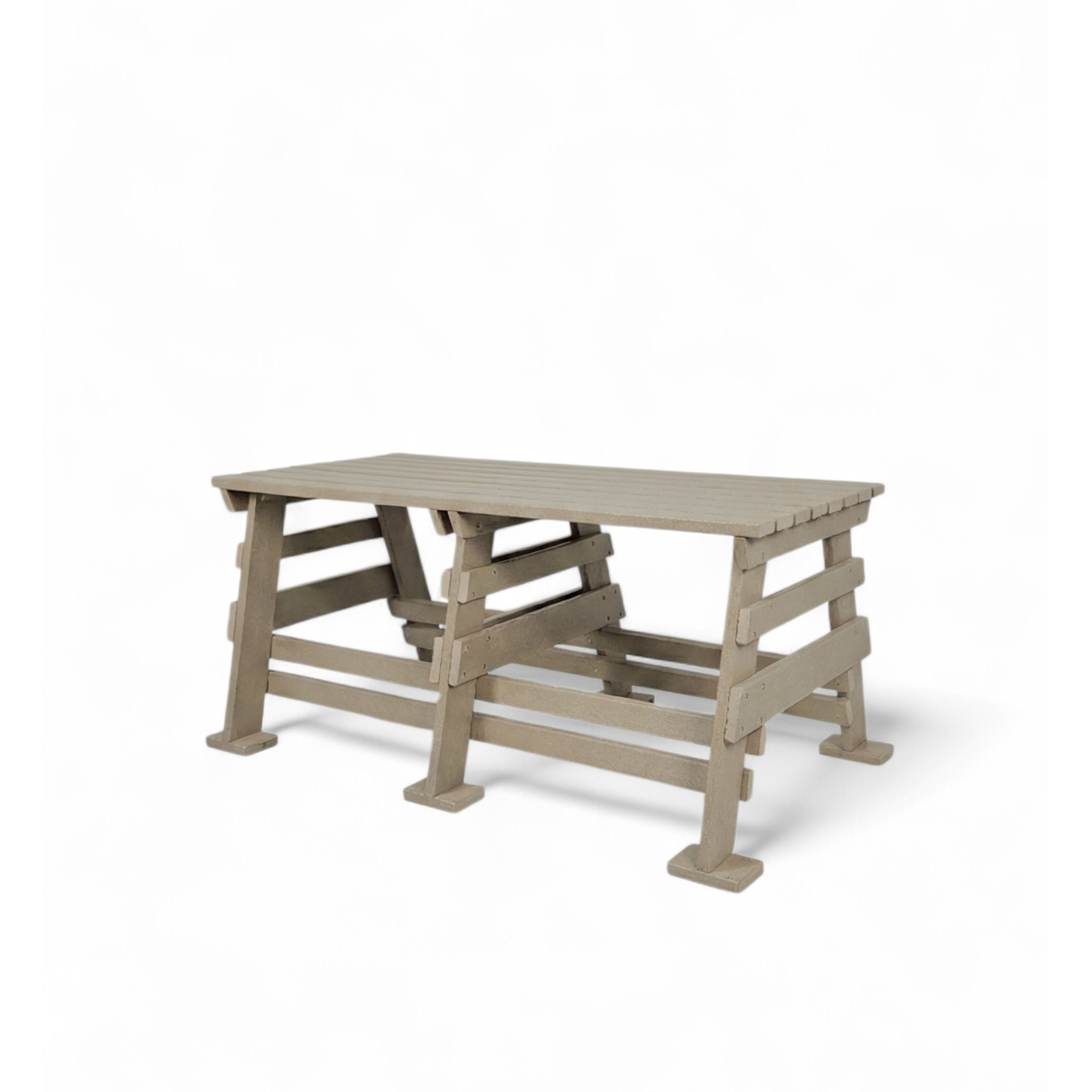 Eco classic 2 seater bench without backrest