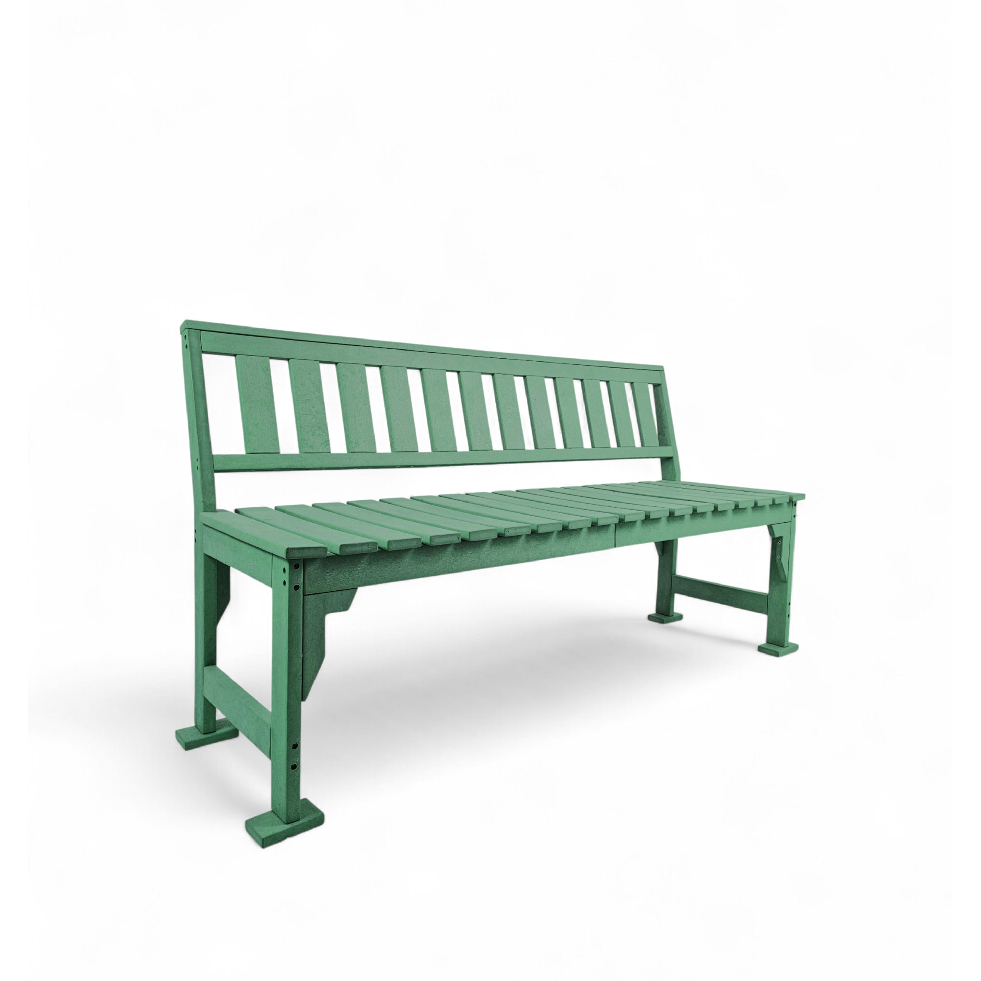 Eco apex 3 seater bench with backrest