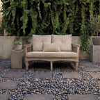 Econiture eco lounge 2 seater sofa made from recycled plastic waste for gardens, terraces, patios and balconies