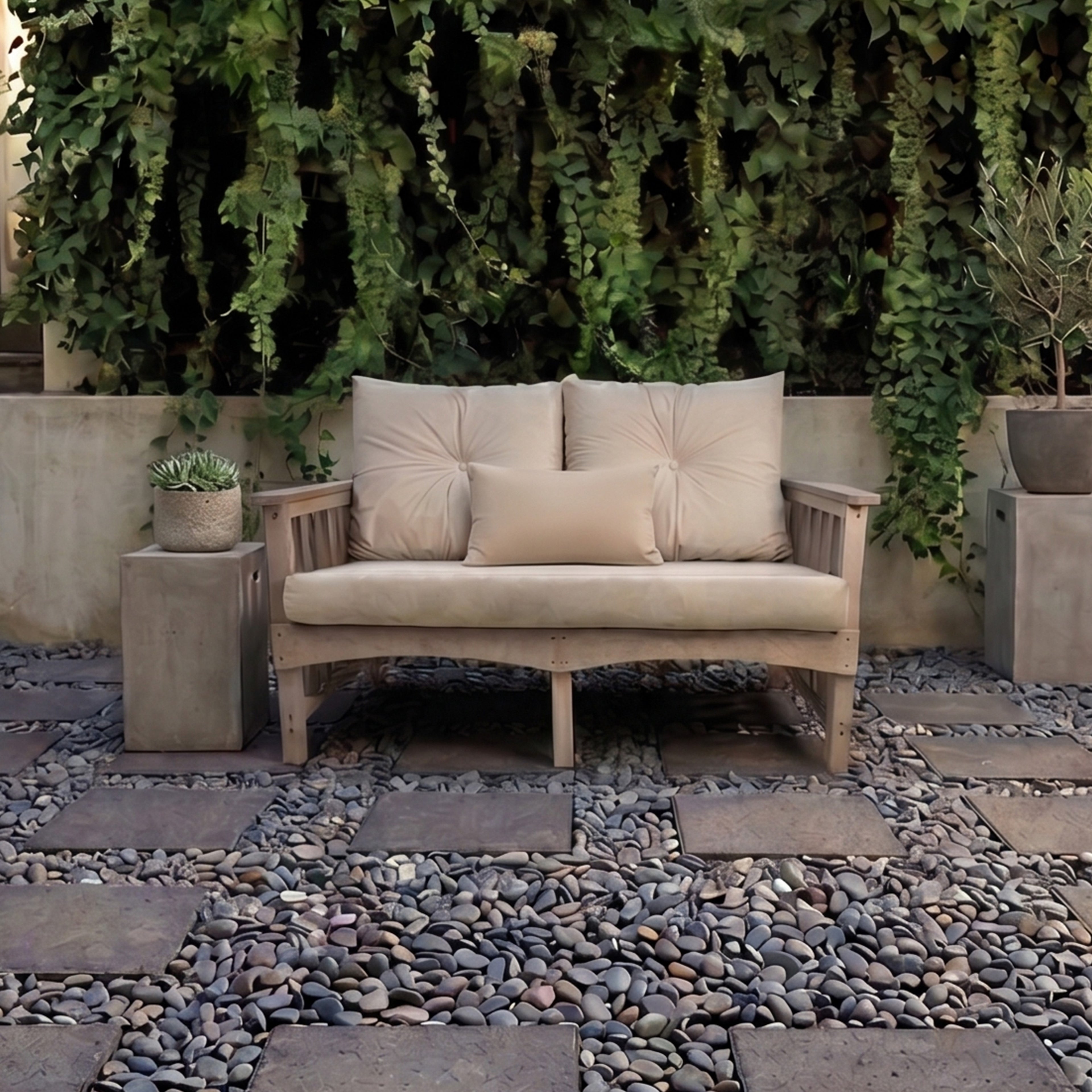 Econiture eco lounge 2 seater sofa made from recycled plastic waste for gardens, terraces, patios and balconies