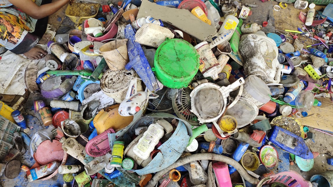 We recycle plastic waste into durable outdoor furniture