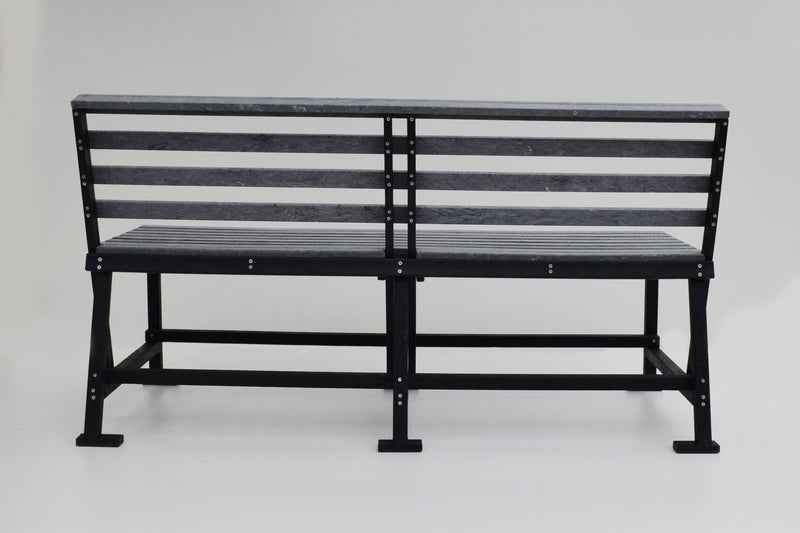 Eco 3 seater Farmhouse Bench with backrest