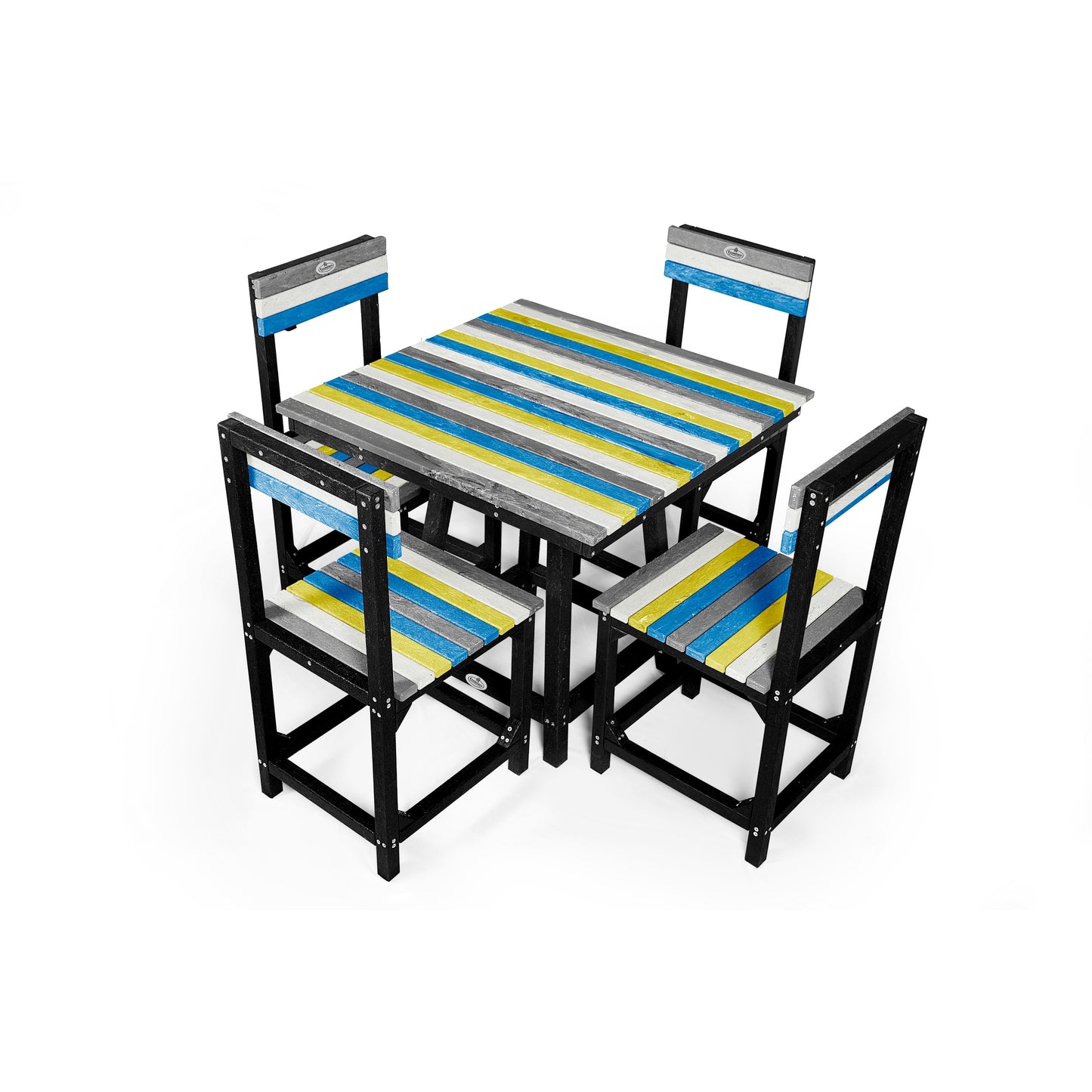 Eco Dining Chair Set 4 seater without armrest
