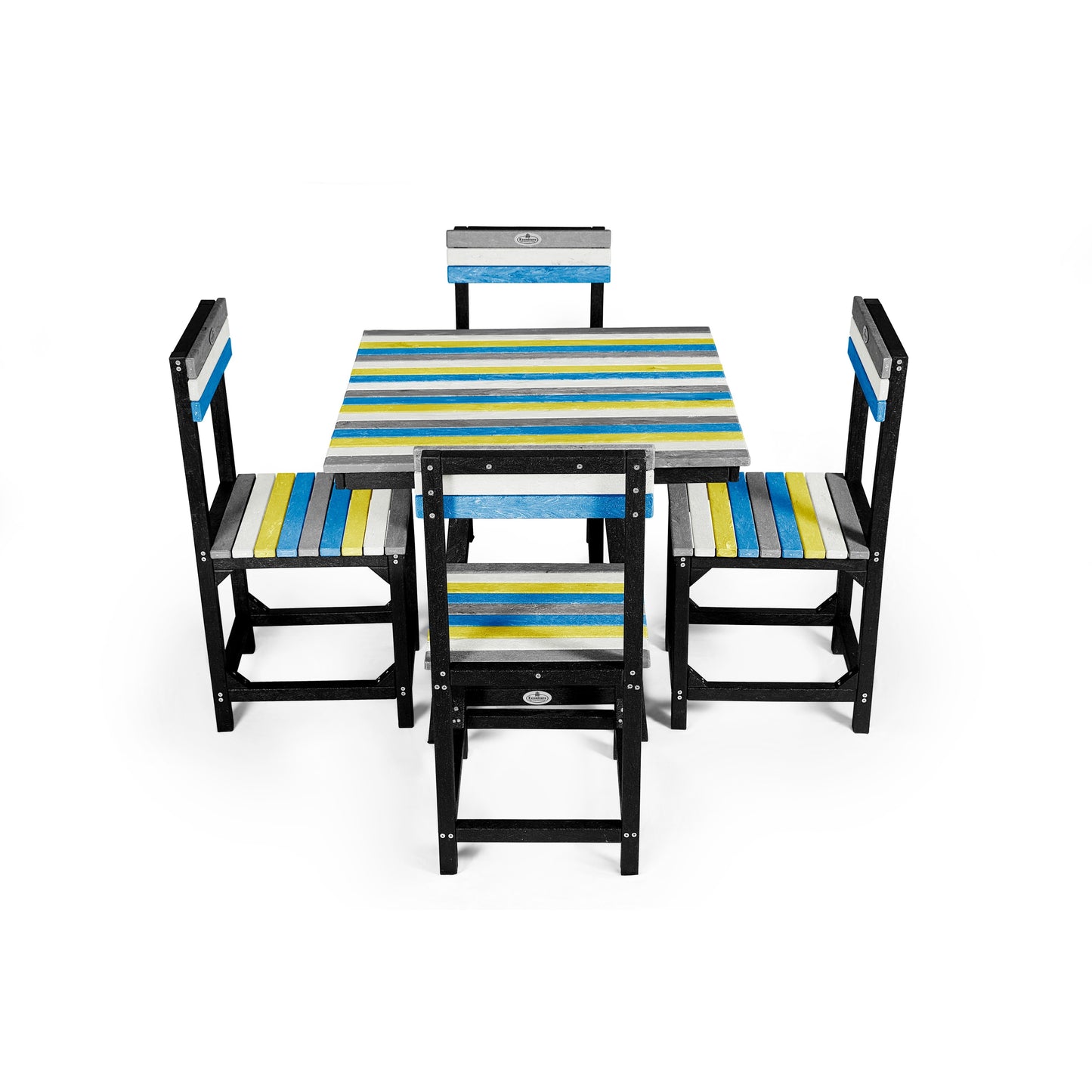 Eco Dining Chair Set 4 seater without armrest