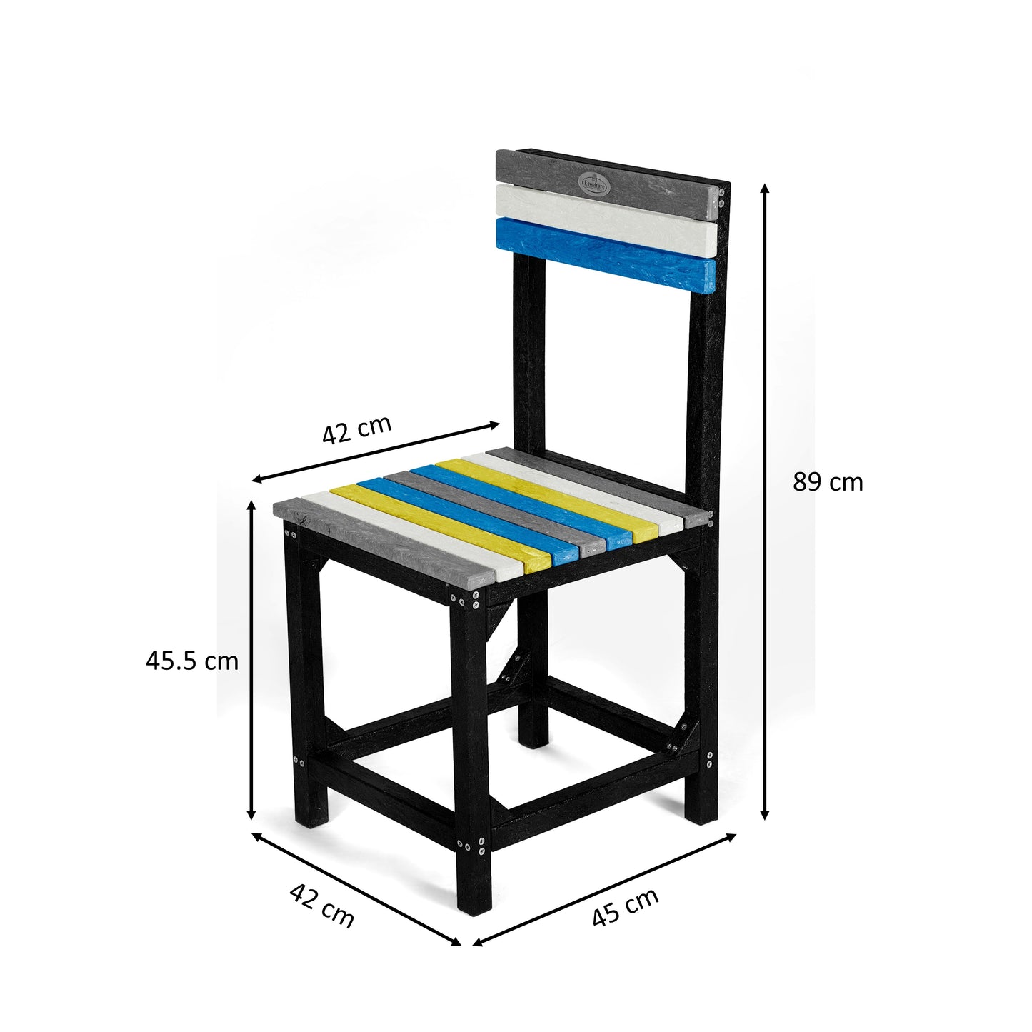Eco Dining Chair Set 4 seater without armrest