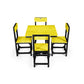 Eco Dining Chair Set 4 seater without armrest
