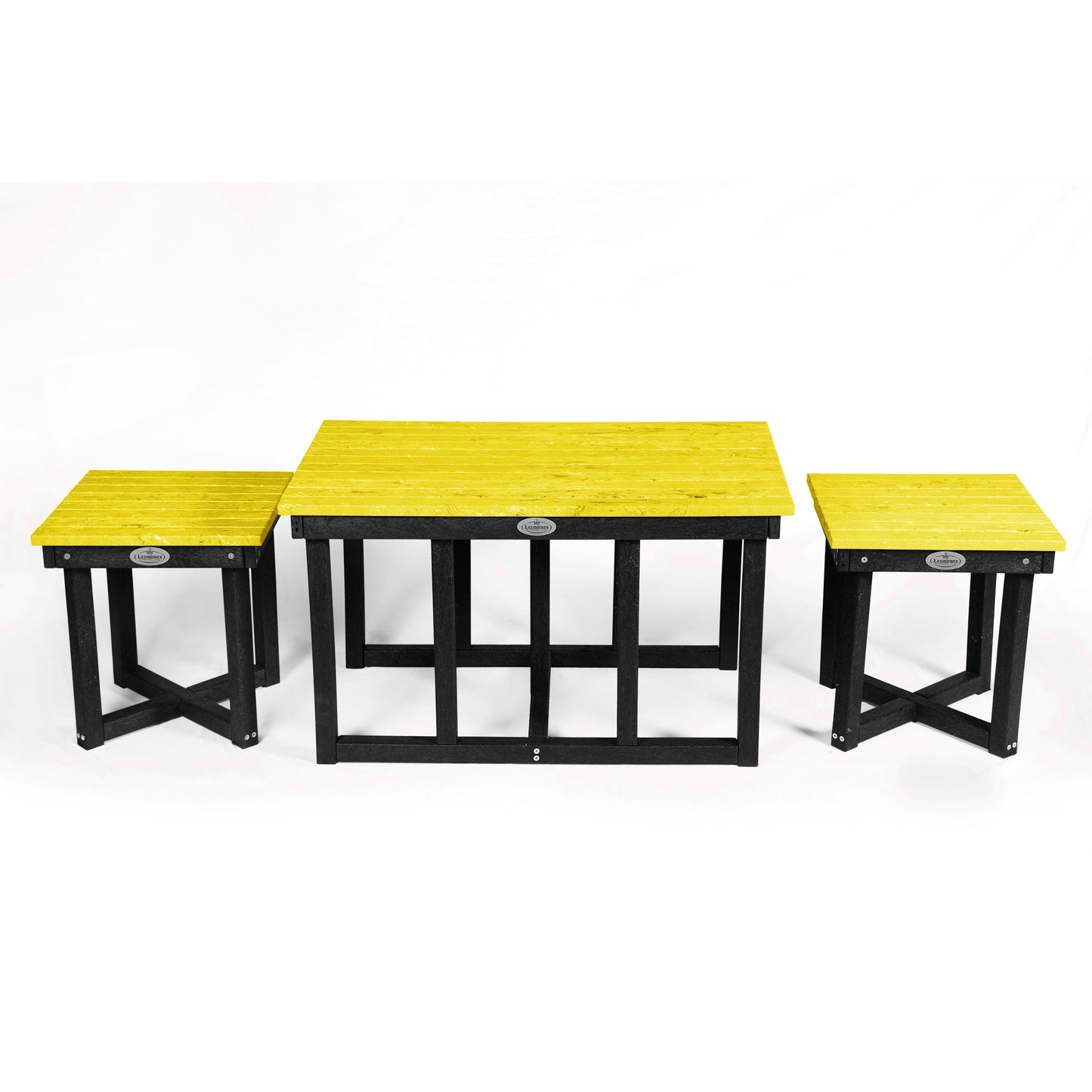 Eco cuboid coffee table with 2 stools