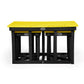 Eco cuboid coffee table with 2 stools