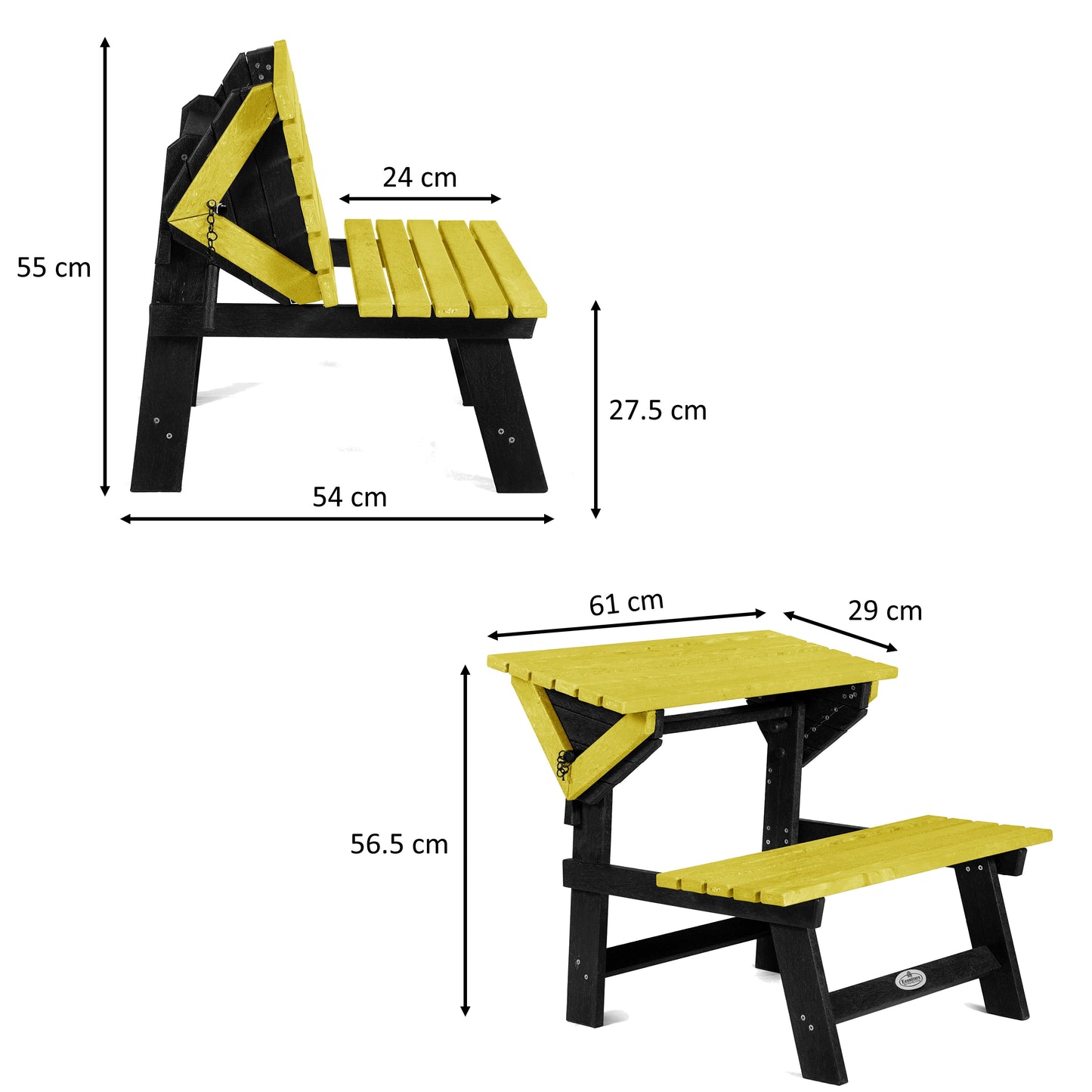 Eco 2 in 1 Kids bench