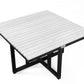 Eco Cross Coffee Table Set with 4 stools